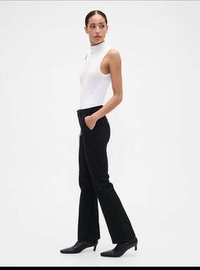 Gap Perfect Trouser Stretch Black Bootcut Dress Pants Women’s Size 2R
